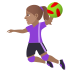 🤾🏽‍♀️ woman playing handball: medium skin tone display on JoyPixels